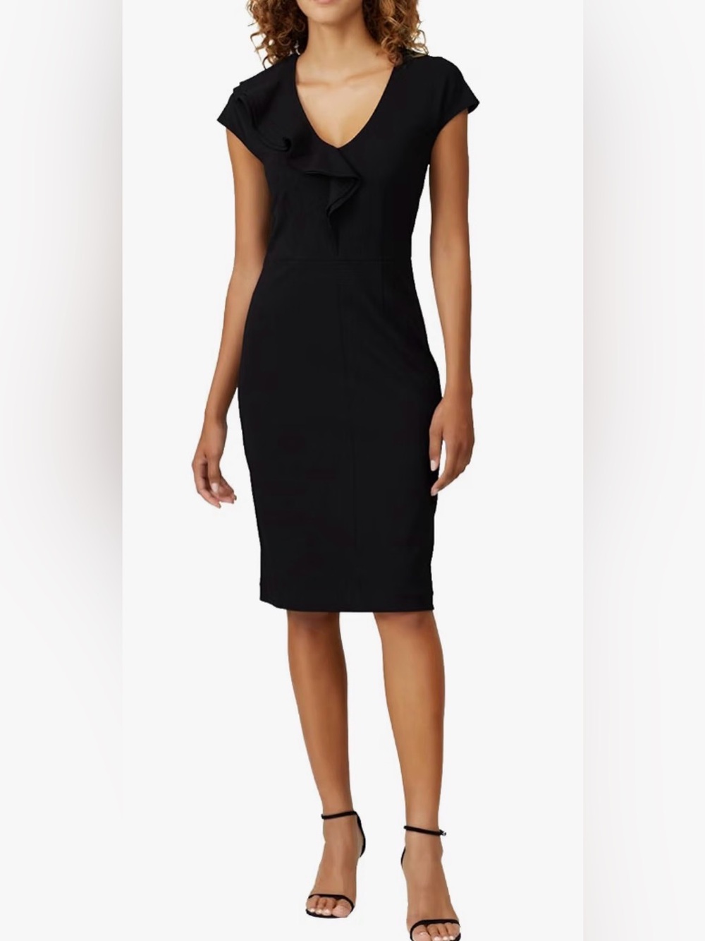 Kate spade New York ruffle matte crepe dress